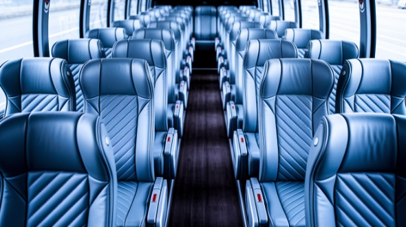 55 passenger charter bus interior