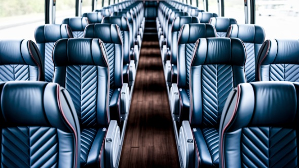bethlehem 54 passenger charter bus inside
