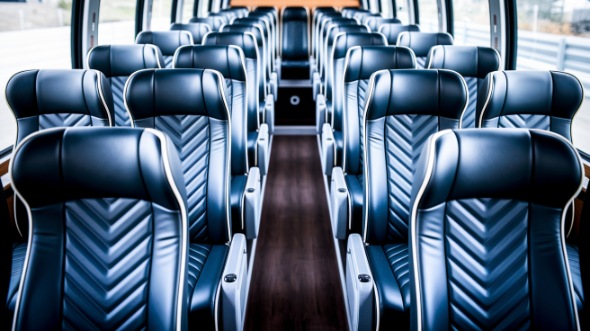 bethlehem 56 passenger charter bus inside