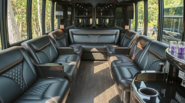 bethlehem party bus rental interior